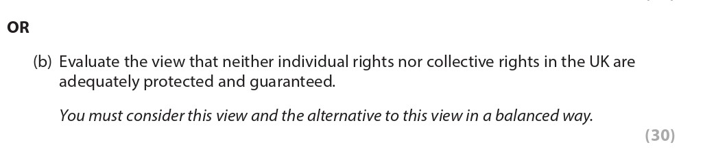 Evaluate-the-view-that-neither-individual-rights-nor-collective-rights-in-the-UK-are-adequately-protected-and-guaranteed-Edexcel-A-Level Politics-Question 2-2022-Paper 1.png